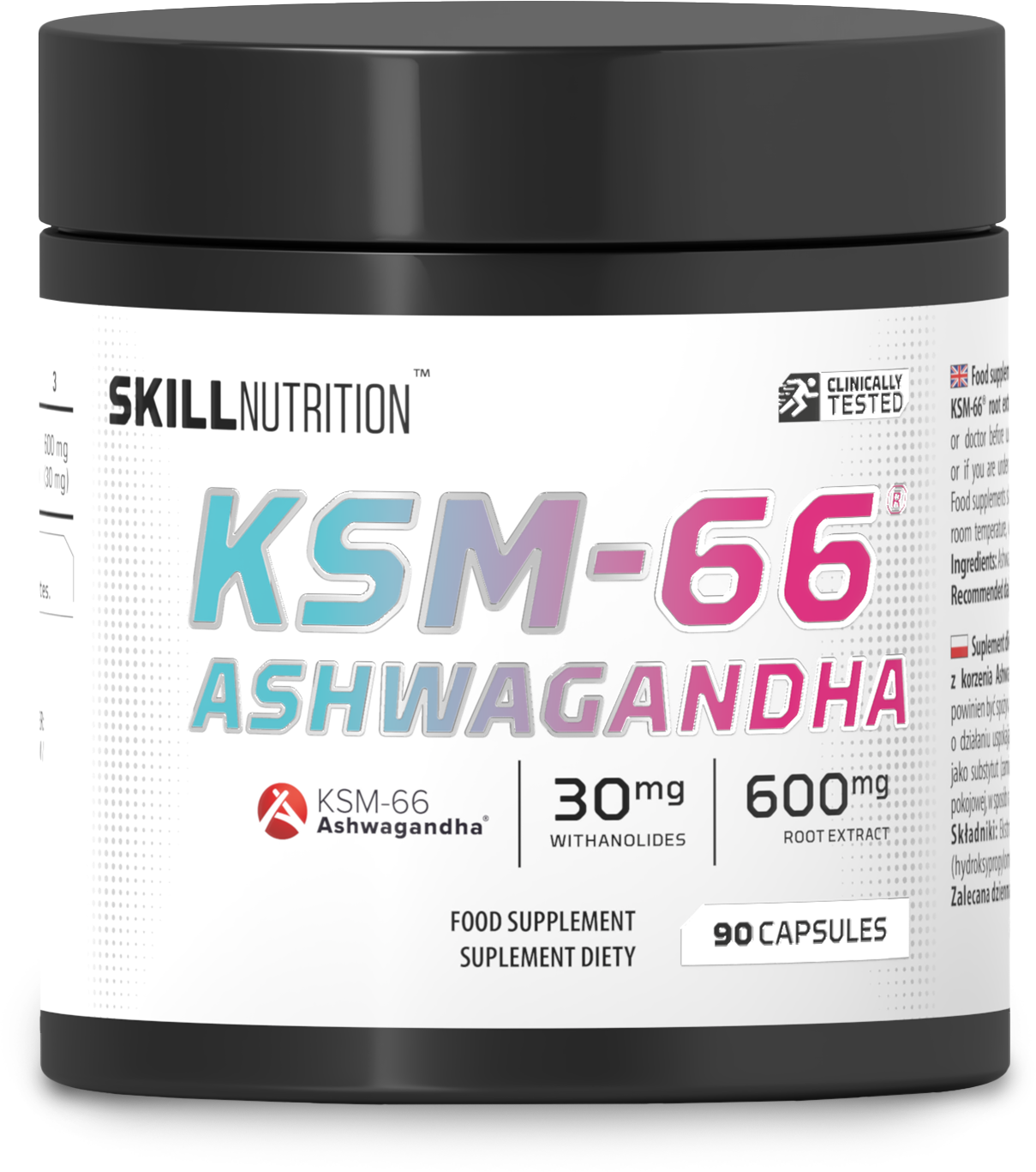 Skill Nutrition KSM - 66 Ashwagandha – 90 kapsulas