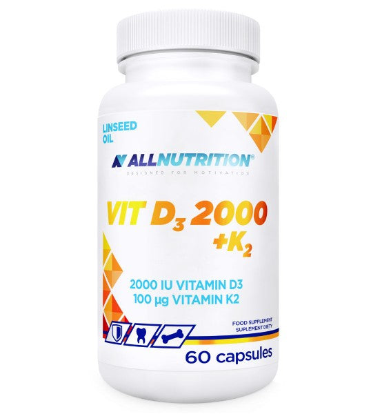 Allnutrition D3 2000 + K2 – 60 kapsulas