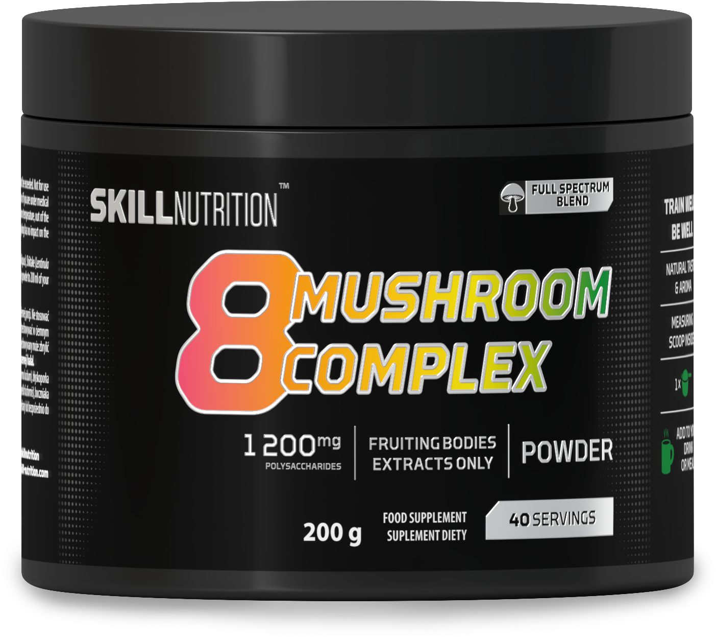 Skill Nutrition 8 sēņu komplekss – 200 g