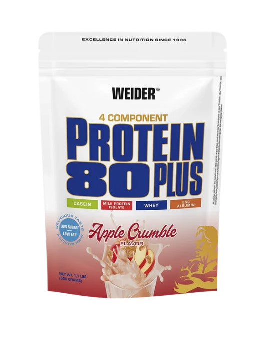 Weider Protein 80 Plus, Apple Crumble — 500g