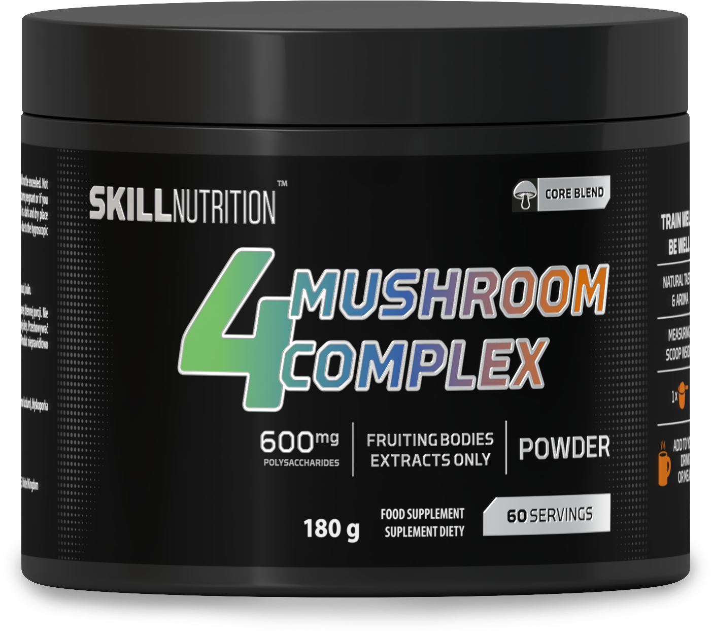 Skill Nutrition 4 sēņu komplekss – 180 g