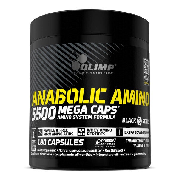 Olimp Nutrition Anabolic Amino 5500, Mega kapsulas - 180 kapsulas