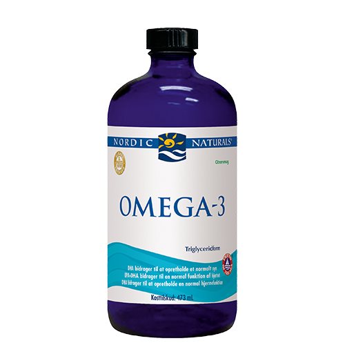 Nordic Naturals (Dānijas etiķete) Omega-3 zivju eļļa, 1560 mg Citrons – 473 ml.