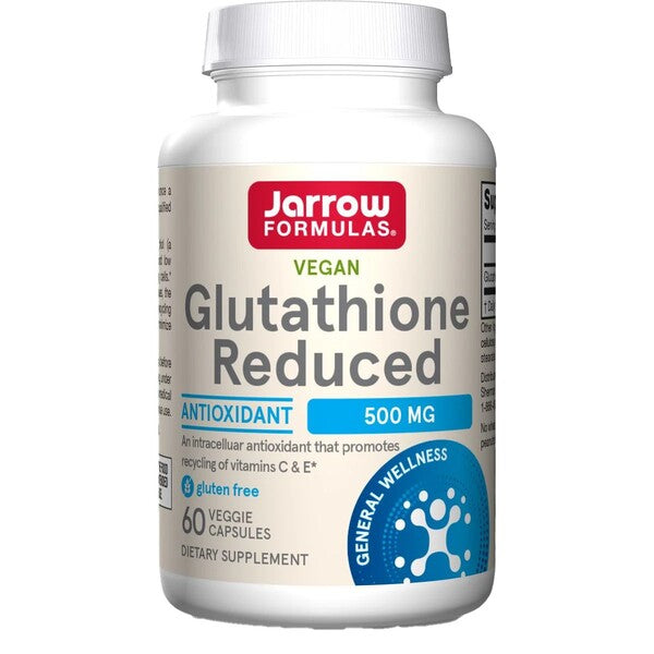 Jarrow Formulas samazināts glutationa līmenis, 500 mg - 60 kapsulas