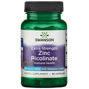 Swanson cinka pikolināts, organismam vispiemērotākā forma, 50 mg īpaši stiprs līdzeklis – 60 kapsulas