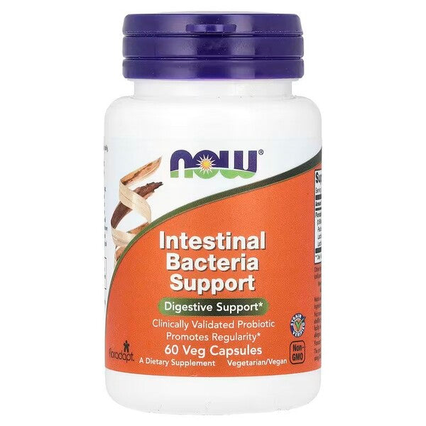 NOW Foods zarnu baktēriju atbalsts - 60 kapsulas