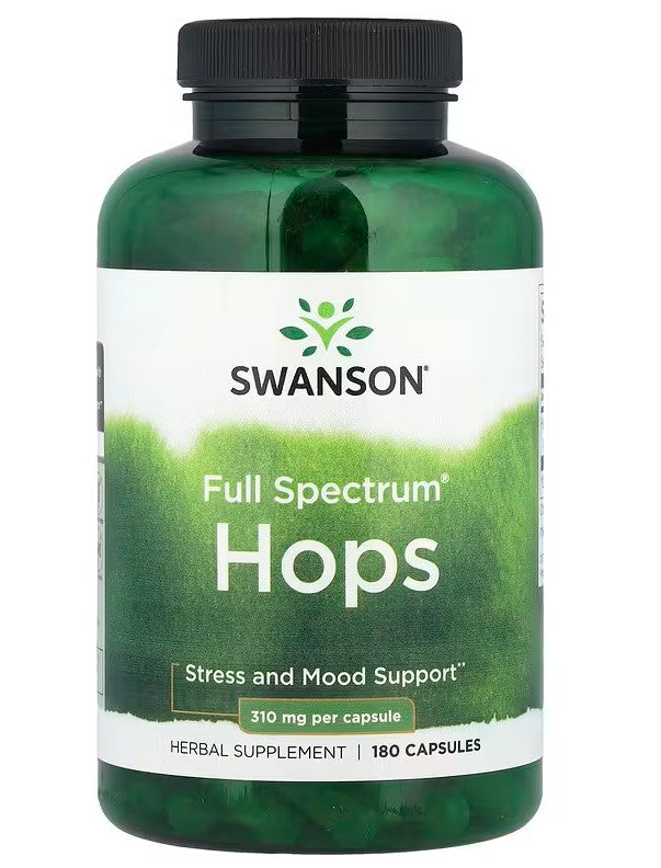 Swanson pilna spektra apiņi, 310 mg – 180 kapsulas