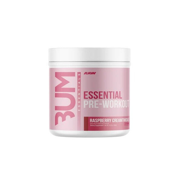 Raw Nutrition CBUM Essential pirms treniņa, aveņu krēma garša – 408 g