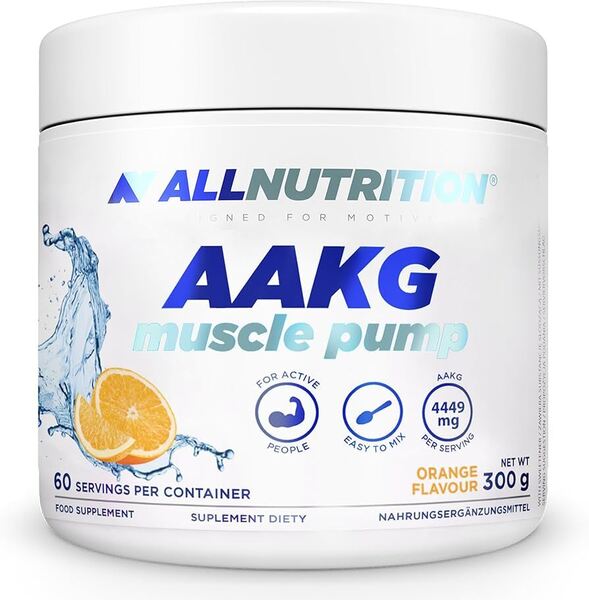 Allnutrition AAKG Muscle Pump, apelsīnu garša – 300 g
