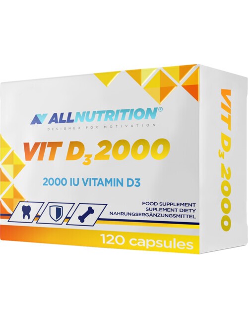 Allnutrition D3 vitamīns 2000, 2000 IU – 120 kapsulas
