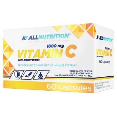Allnutrition vitamīns C ar bioflavonoīdiem, 1000 mg – 60 kapsulas