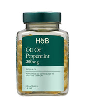 Holland & Barrett piparmētru eļļa, 200 mg — 60 kapsulas