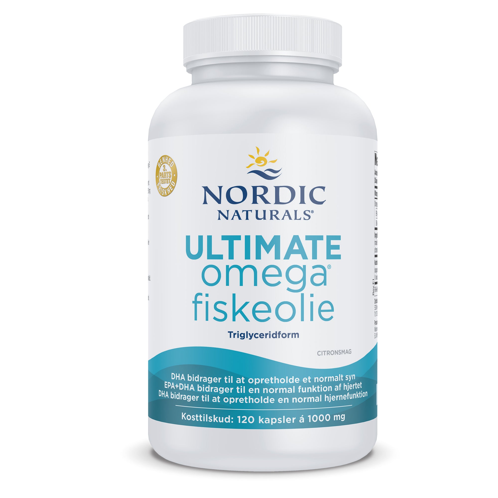 Nordic Naturals (Dānijas etiķete) Ultimate Omega Zivju eļļa, 1280mg, citrons – 120 želejas kapsulas