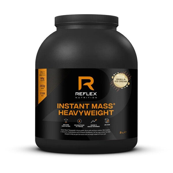 Reflex Nutrition Instant Mass Heavyweight saldējums ar vaniļas garšu – 2000 g
