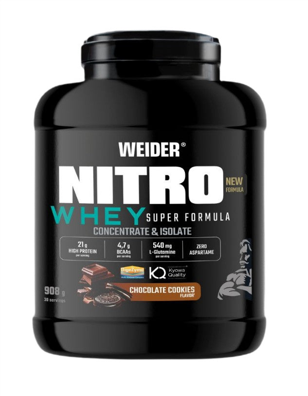 Weider Nitro Whey Super Formula, šokolādes cepumi - 908g