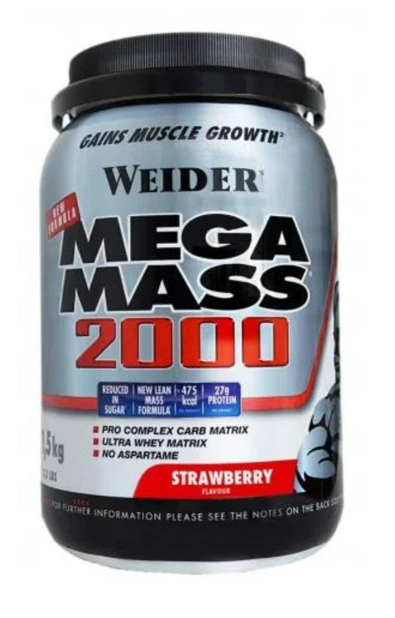 Weider Mega Mass 2000, Zemenes - 1500g