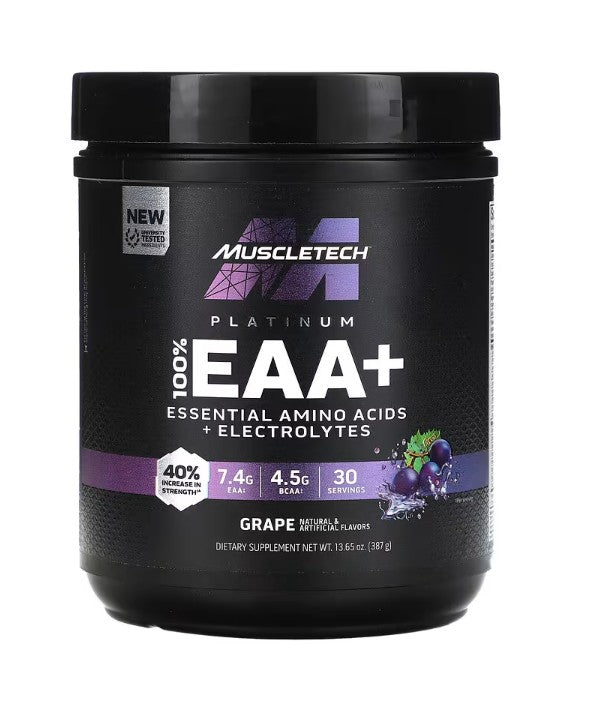 MuscleTech Platinum 100% EAA+, vīnogu – 387 g