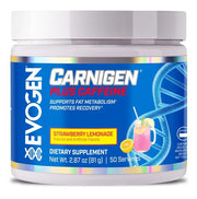 Evogen Carnigen Plus kofeīna garša zemeņu limonāde – 81 g