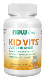 NOW Foods Kid Vits, sulīgi apelsīni – 120 košļājamās tabletes