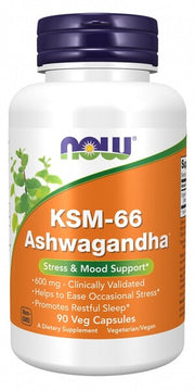 NOW Foods KSM - 66 Ašvaganda – 90 kapsulas