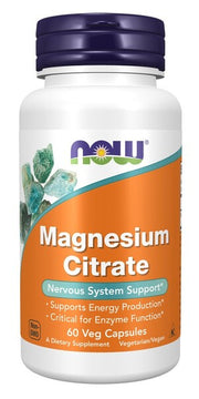 NOW Foods Magnija citrāts, 400 mg - 60 kapsulas