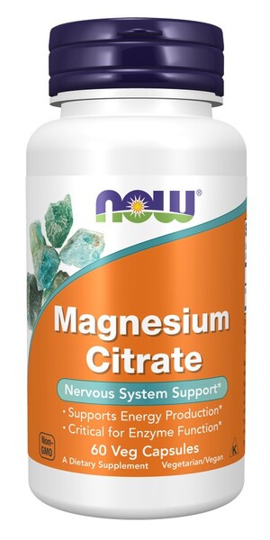 NOW Foods Magnija citrāts, 400 mg - 60 kapsulas