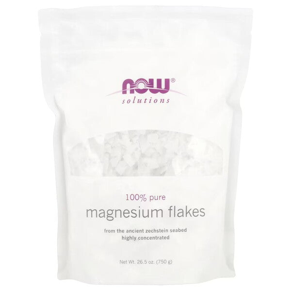 NOW Foods 100 % tīras magnija pārslas – 750 g
