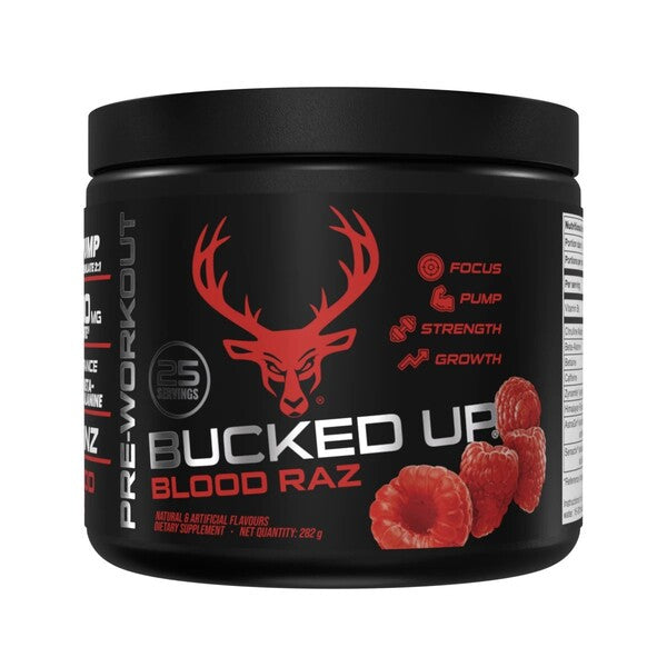 Bucked Up Bucked Up Pirms treniņa Blood Raz – 282 g
