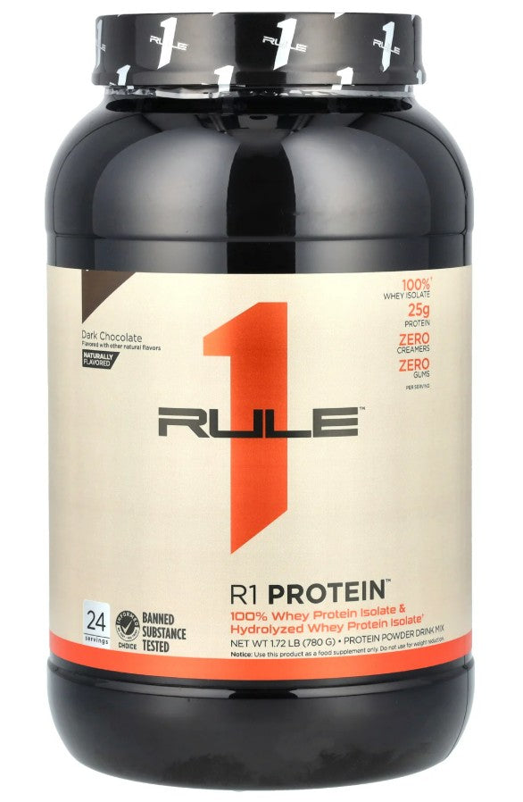 Rule One R1 proteīna šokolāde ar dabisku garšu, tumšās šokolādes garša – 780 g