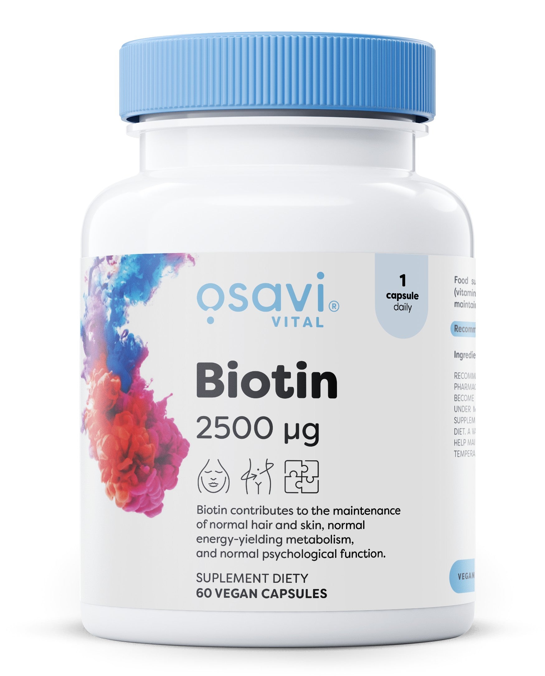 Produkto nuotrauka: Osavi Biotin, 2500mcg - 60 vegan caps