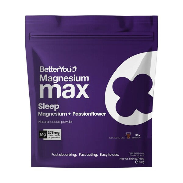 BetterYou Magnesium Max Sleep, dabīgais kakao - 160 g