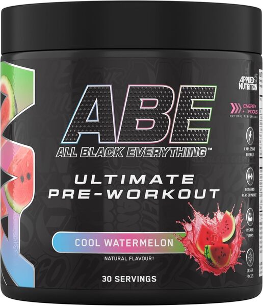 Applied Nutrition ABE – All Black Everything, atsvaidzinošs arbūzs – 375 g