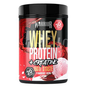 Warrior sūkalu proteīns + kreatīns, zemeņu krēms - 500 g