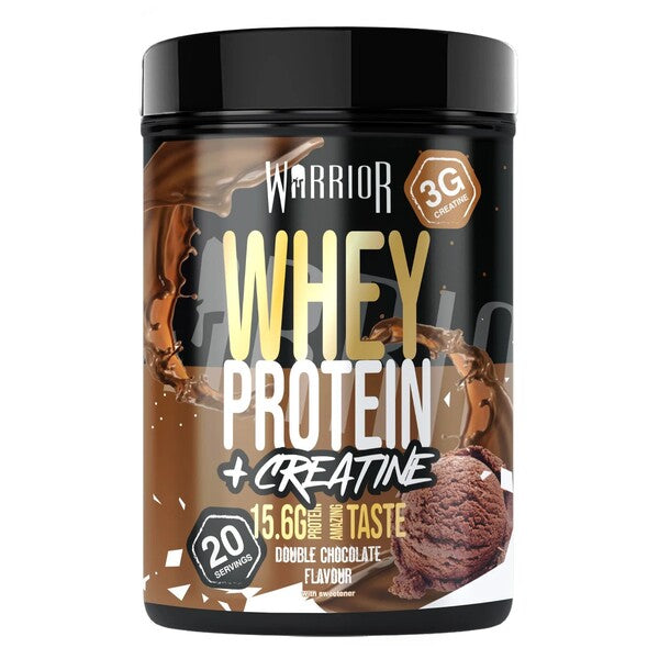 Warrior sūkalu olbaltumvielas + kreatīns, dubultā šokolāde - 500 g
