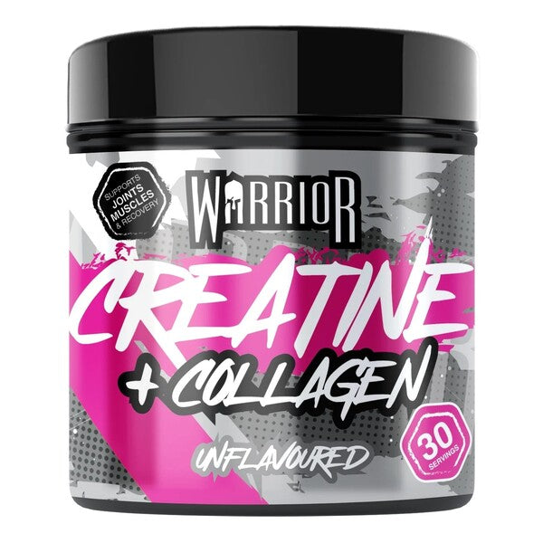 Warrior kreatīns + kolagēns, bez garšas – 270 g