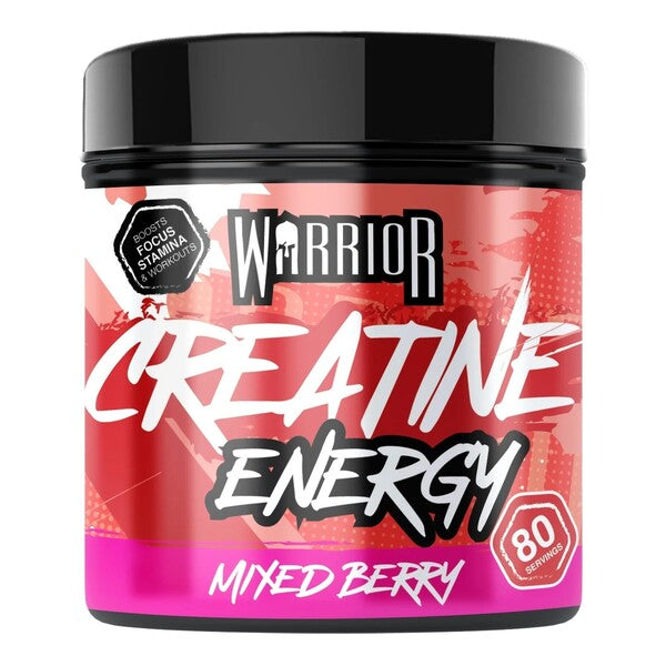 Warrior kreatīns + enerģija, ogu maisījums – 360 g