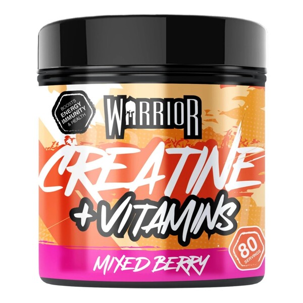Warrior kreatīns + vitamīni, ogu maisījuma garša - 360 g