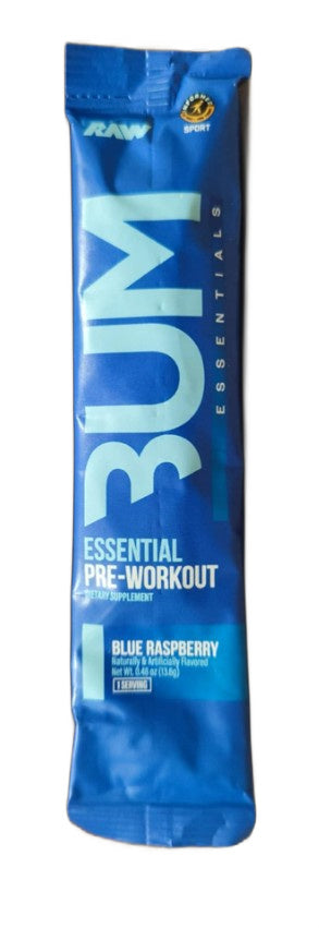 Raw Nutrition CBUM Essential pirms treniņa, zilās avenes – 13,6 g (1 porcija)