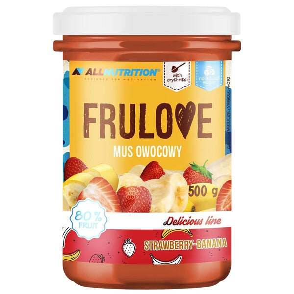 Allnutrition Frulove putas, zemeņu un banānu garša – 500 g