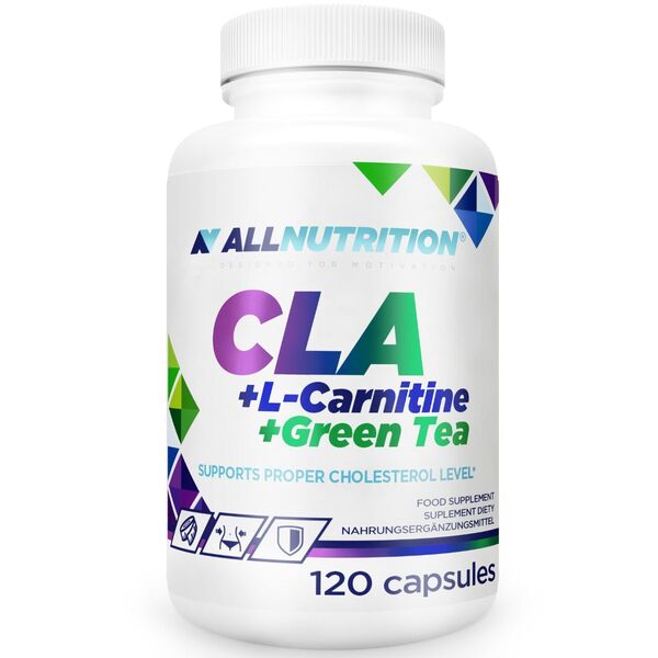 Allnutrition CLA + L-karnitīns + zaļā tēja - 120 kapsulas