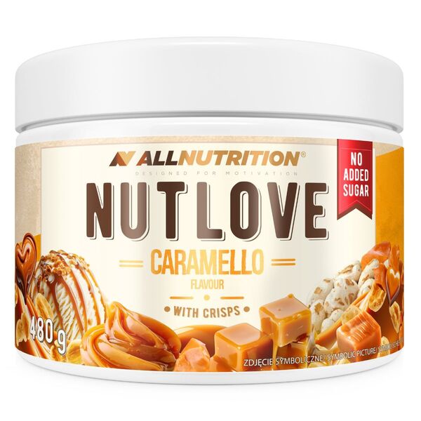 Allnutrition Nutlove, karamelizētas skaidiņas ar čipsiem – 480 g
