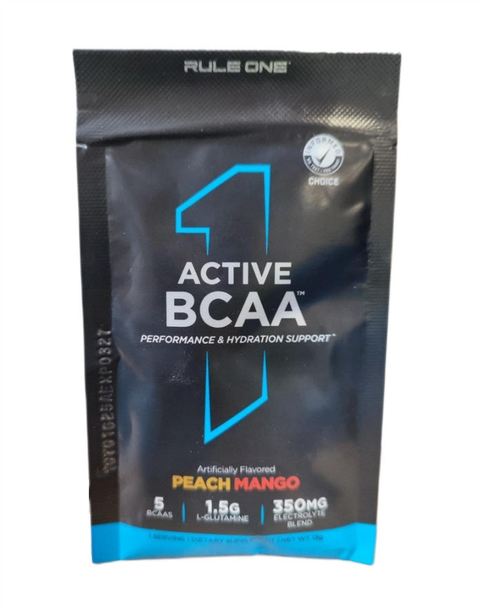 Rule One Active BCAA, persiku un mango garša – 13 g (1 porcija)