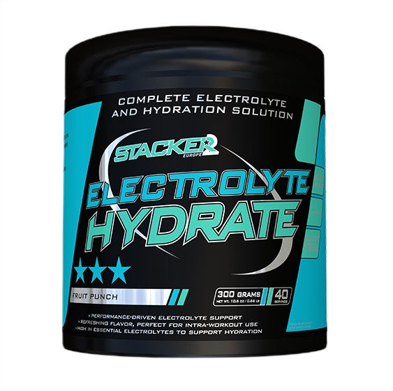 Stacker2 Europe Electrolyte Hydrate, augļu punšs — 300 g