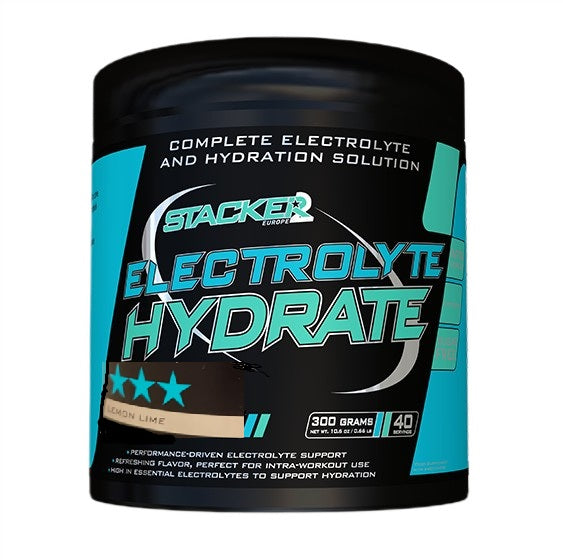 Stacker2 Europe elektrolītu hidrāts, citronu un laima garša – 300 g