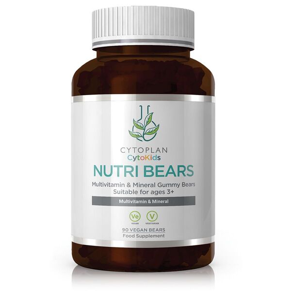 Cytoplan Kid's Nutri Bears gumijas lācīši, zemeņu garša - 90 gumijas lācīši