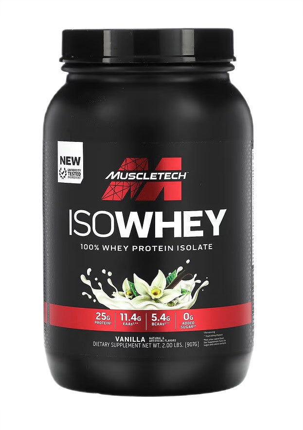MuscleTech Iso Whey, vaniļas garša – 907 g