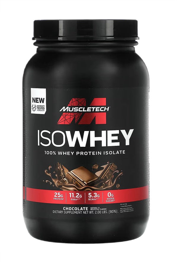 MuscleTech Iso Whey, šokolādes garša – 907 g
