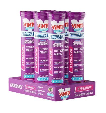 Applied Nutrition Endurance Hydration elektrolītu putojošās tabletes, Vimto – 6 x 20 tabletes