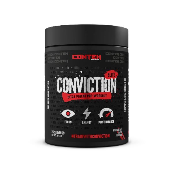 Conteh Sports Conviction Elite saites, zemeņu garša – 400 g