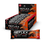 Reflex Nutrition augsta olbaltumvielu dubultais batoniņš, šokolādes un karameļu garšas kraukšķīgais – 12 x 60 g